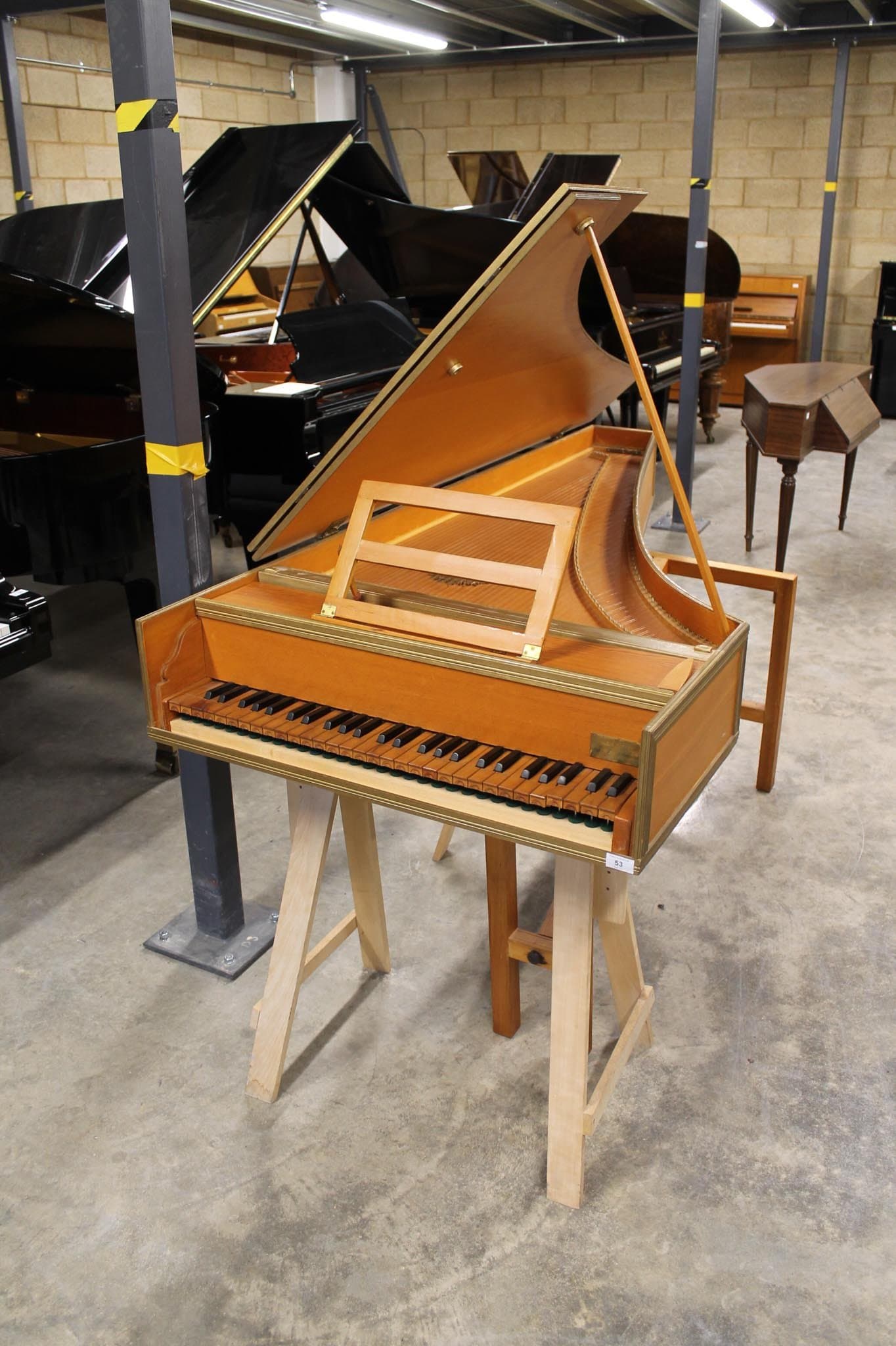 A upright piano